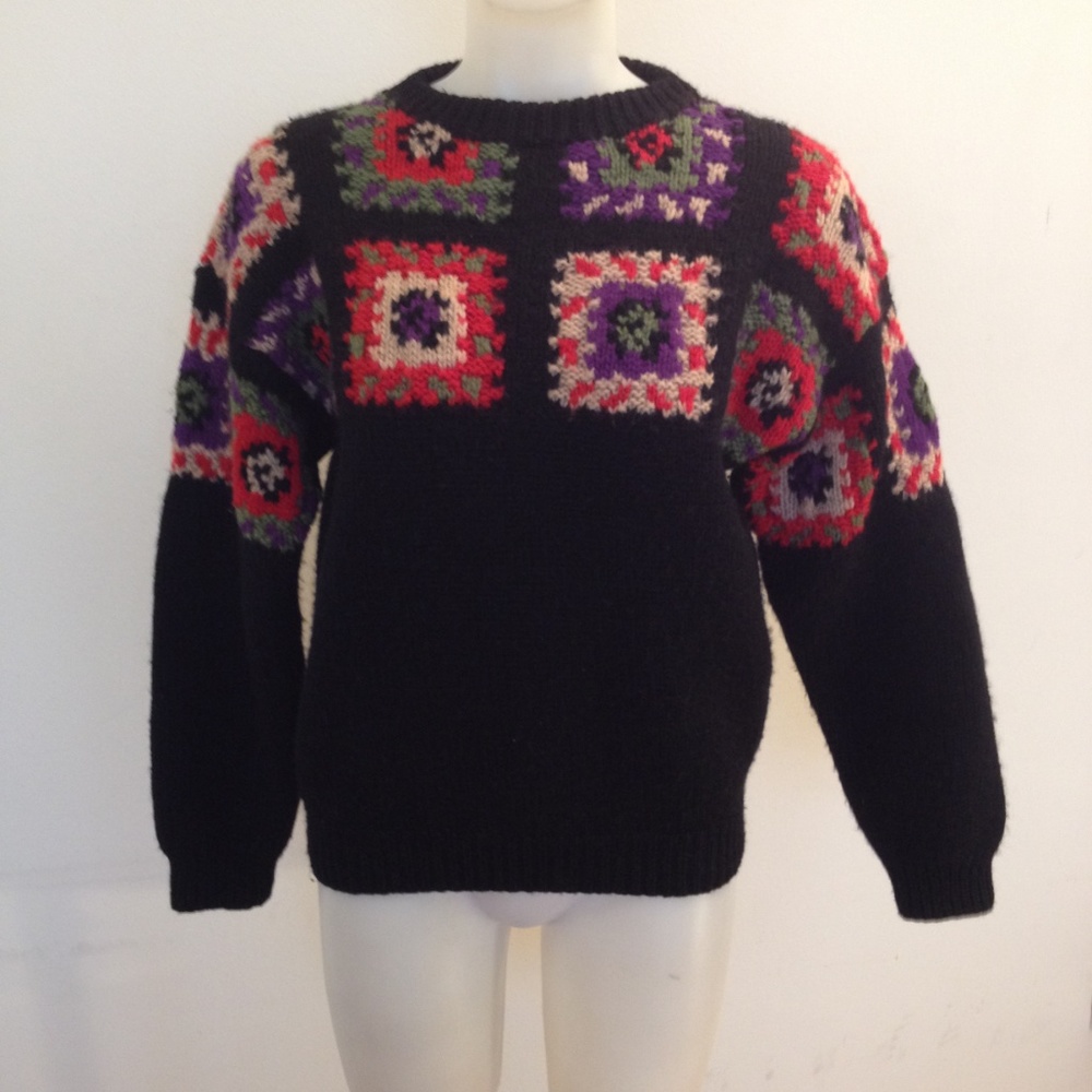 100% Wool Chunky knit crew neck Sweater - Picture 2 of 9